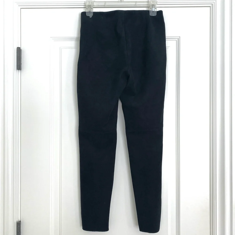 Zara Black Faux Suede Skinny Legging Pants - M - Picture 5 of 6